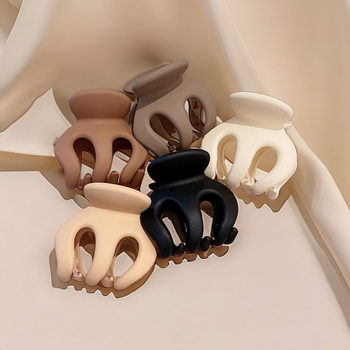 Ball Head Grabber Female 2024 New Style High Ponytail Artifact Fixed Hairpin Pumpkin Clip Small Clip Headwear on the Back of the Head