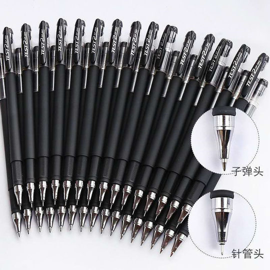 Gp380 Gel Pen Black Signature Pen Office Stationery Student Exam Blue Pen 0.5mm Water Pen Carbon Pen Customization