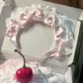 Loli pink bow headband ll25-01