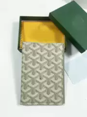 Foreign Trade Classic 2023 Dog Teeth New Genuine Leather Goya Passport Card Protective Cover Certificate Wallet Multifunctional