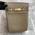 Elephant Grey Gold Buckle-Chest Bag