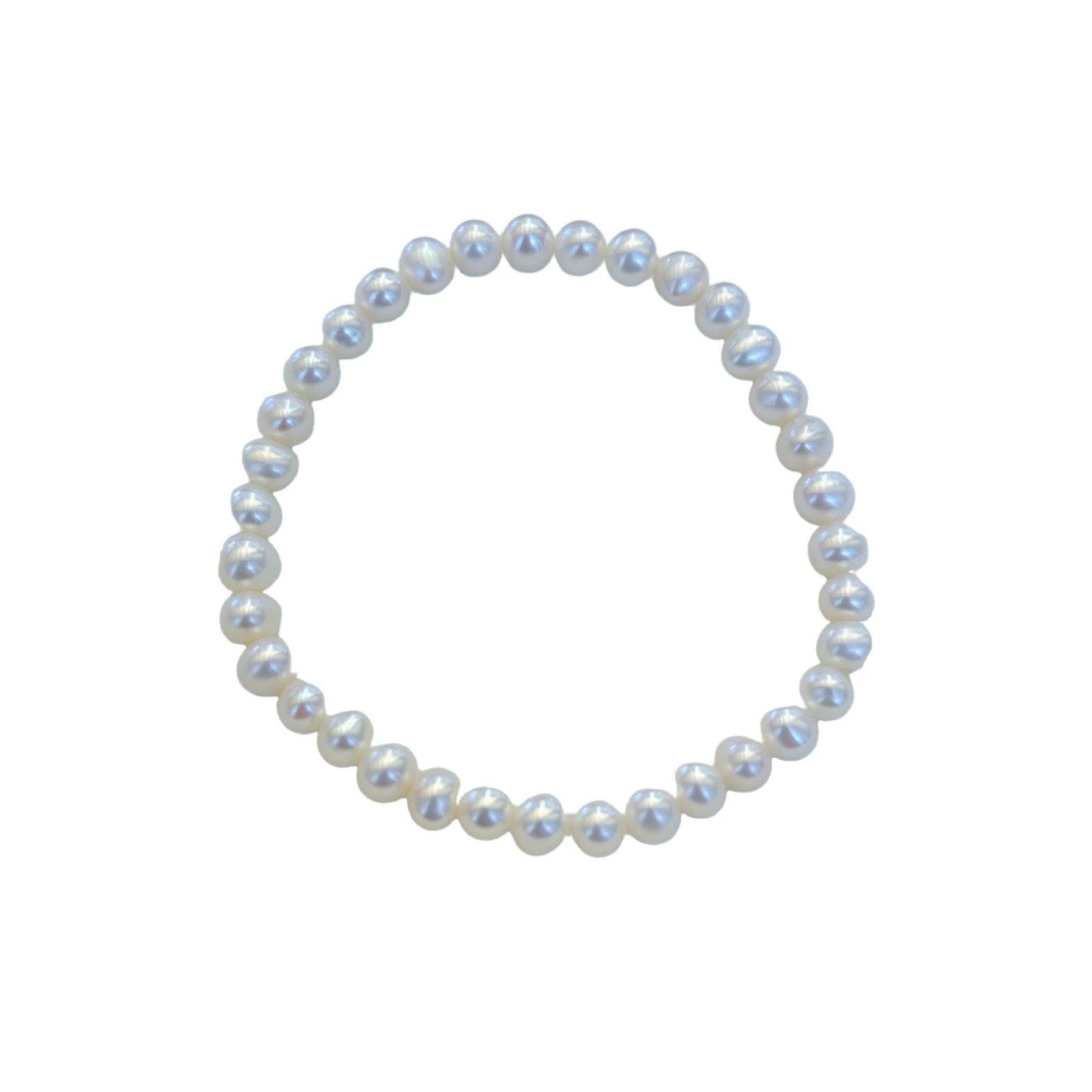 Zhuji Wash Your Wash Your Hands Without Picking and Stacked Wearing Natural Nucleess Freshwater Pearl Bracelet Small Round Bead Elastostring All-match Bracelet