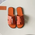 Orange-palm print