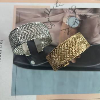 New European and American Personality Hand-woven C- shaped Open Bracelet Fashion Simple Niche Jewelry