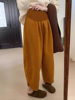 Pregnant Women's Chenille Belly Slimming Loose Autumn and Winter Granny Pants Pregnant Women's European Cotton Velvet Casual Wide Leg Straight Leg Pants fleece-lined