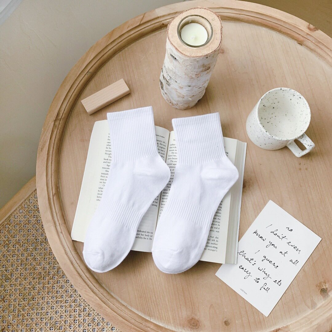 【新疆棉】7A抗菌袜子男女款夏季薄款短筒袜白色学生纯色运动船袜