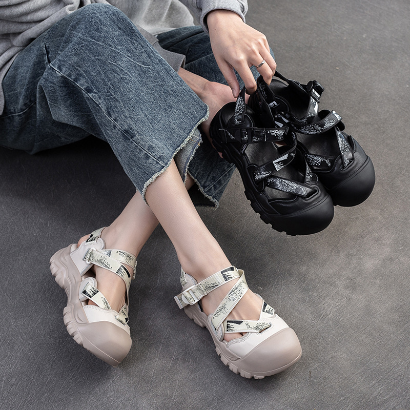 Giày Dép Sandal Nữ Thoáng Khí Đế Cao Hàng Mùa Hè