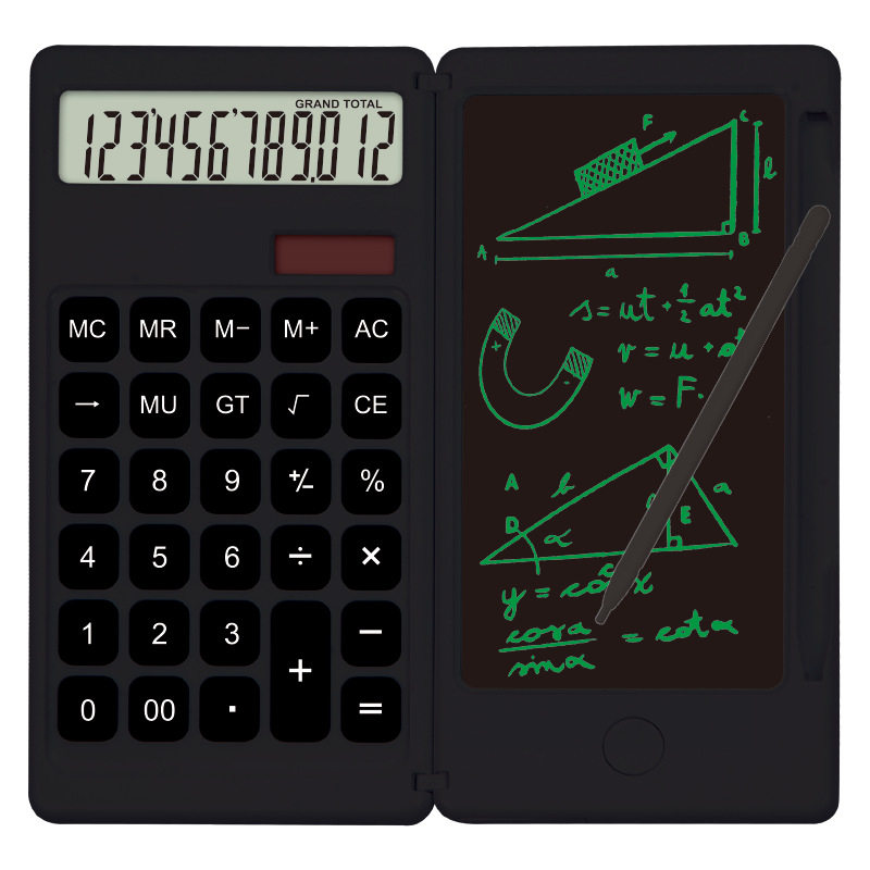 高颜值计算器学生考试太阳能手写板计算器超薄电子计算机商务礼品
