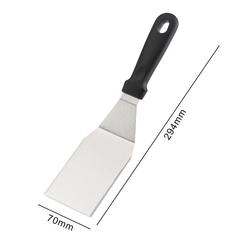 Hot-Selling Stainless Steel Barbecue Tool Set Cooking Spatula Teppanyaki Spatula Bbq Grilling Tool Spatula Camping