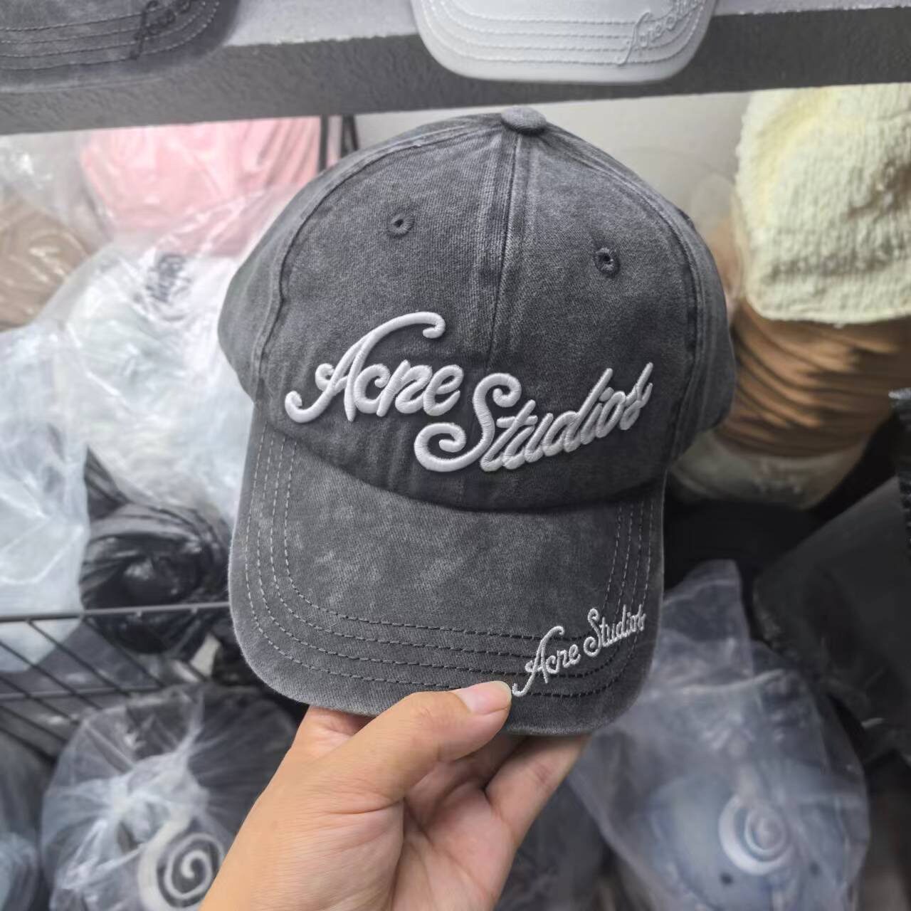 Diablo American Heavy Industry Three-Dimensional Letter Baseball Cap Men's Soft Top Washed Dressed Hip-Hop Trendy Brand Deepened Cap Women