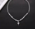 White bead dart pendant
