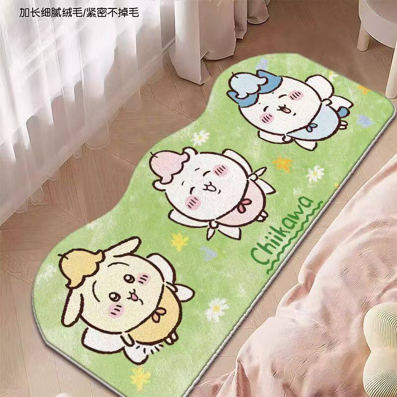 Cute Cute Funny Khawa Bedroom Bedside Blanket Cashmere Skin-Friendly Soft Living Room Balcony Floor Mat Home Bay Window Mat