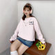 Round Neck Sweatshirt Women's Spring and Autumn Trendy Brand Loose Jacket Versatile Handsome Couple Sweatshirt Loose Slimming Top