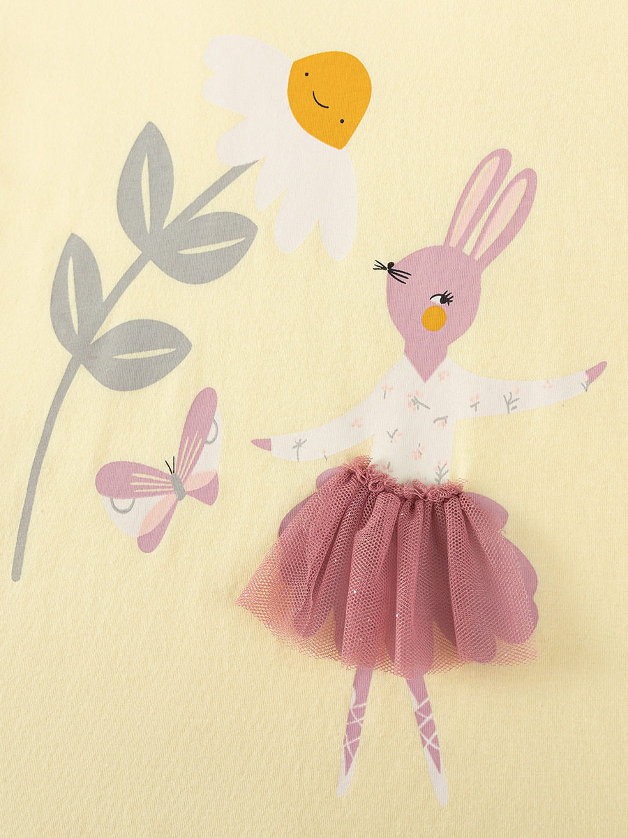 Summer Girls' Set, T-shirt & Shorts Cartoon Kids' Outfit, Kids' Clothing Wholesale