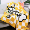 Puppy Half-Velvet Sofa Blanket Air-Conditioned Room Warm Shawl Blanket Office Nap Simple Knitted Thread Blanket Blanket