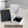 Customized Crystal Bracelet Necklace Jewelry Box Gravure Logo Flip Magnetic Hard Paper Jewelry Packaging Gift Box