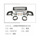 Подходит для Mitsubishi Pajero Black King Kong V33 V43 РЕШЕТКА радиатора средняя сетка переднего бампера модифицированная в стиле ретро mini 2