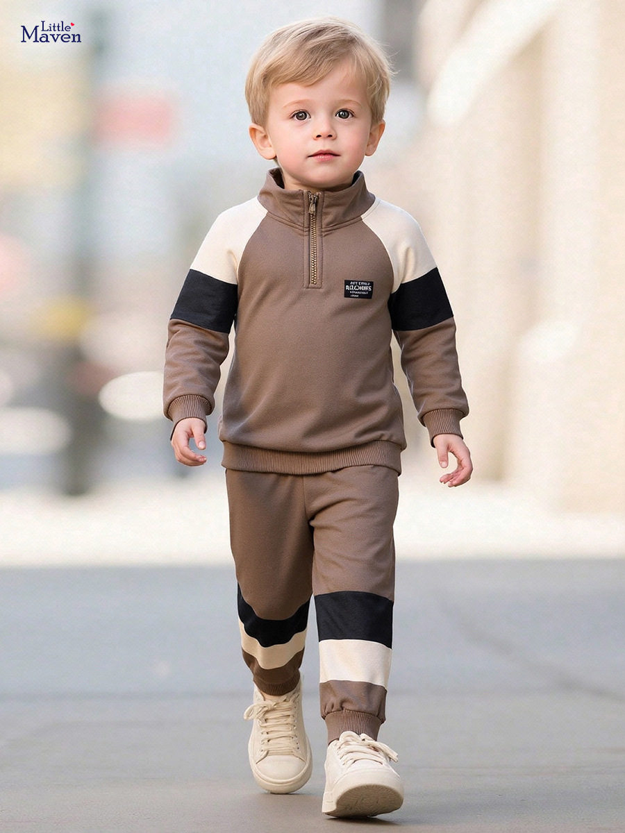 Boys' Autumn Set Wholesale from Factory, Stylish Long-Sleeve Kids' Outfit, Fashion Baby Wear