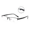 New Style Face-free Metal Glasses Frame Danyang Business Men's Steel Plate Myopia Frame Super Elastic Plastic Steel Leg 7752