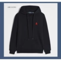 Pullover style black with red label