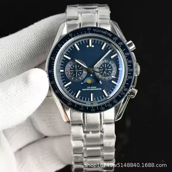 Speedmaster Multifunctional Chronograph Watch Scratch-Resistant and Wear-Resistant Fully Automatic Mechanical Men's Watch Waterproof Luminous Watch