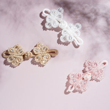 Clothing Accessories, Beading Decoration, Handmade Buttons, Tang Suit Cheongsam Buttons, National Style, New Chinoiserie Han Dynasty Tassel Plate Buckles