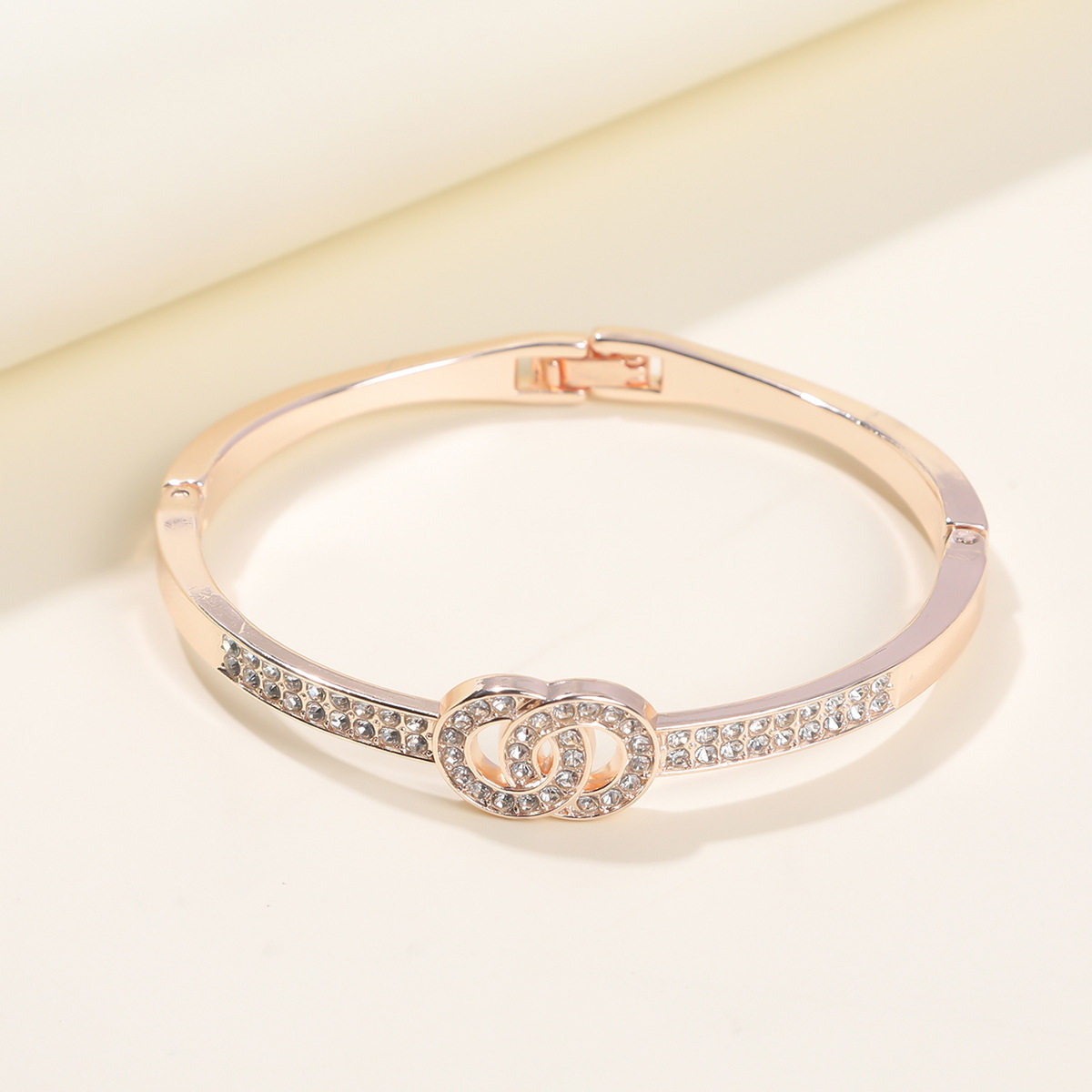 新款饰品时尚双环手链欧美新款小清新女式手镯首饰手链厂家直销