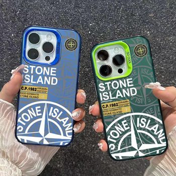 Trendy Brand Stone Island Is Suitable for Apple 16 Pro, European and American 14/17 Pro Max Phone Cases, 13/15 Pro Fashion 11