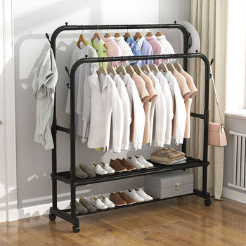 Clothes rack floor home student dormitory folding bedroom drying rack balcony storage simple coat rack wholesale