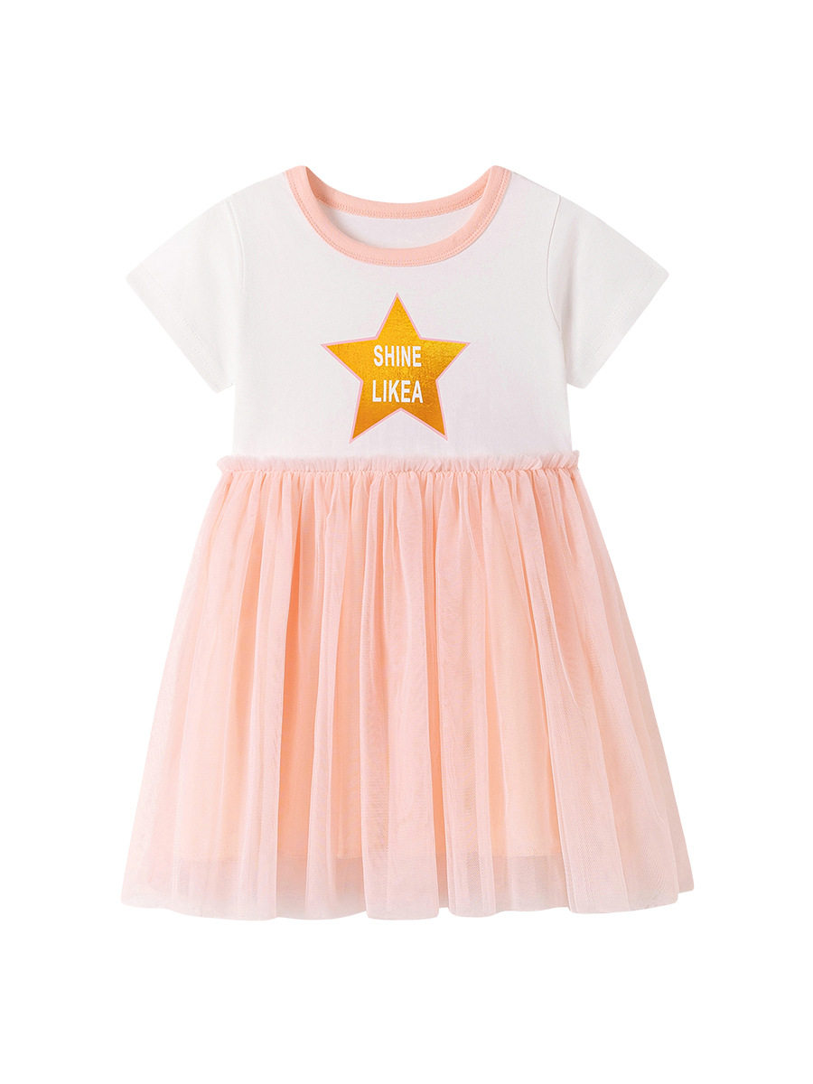 Girls' Dress Wholesale from Source Factory, Summer Cute Mesh Kids' Dress