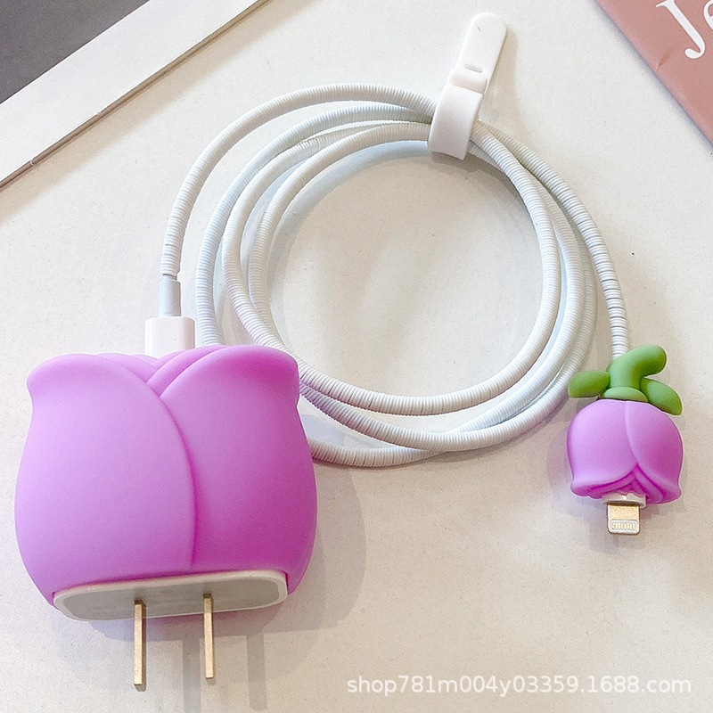 数据线保护套适用苹果充电器保护套芭芘充电头保护套充电线保护套