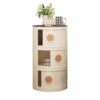 Creative Multi-layer Cylindrical Bedside Table Modern Simple Small Narrow Multi-layer Bedroom Storage Cabinet Ornaments Storage Cabinet