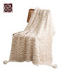 Bohemian half-side velvet knitted blanket bed blanket sofa blanket office lunch break blanket photo props
