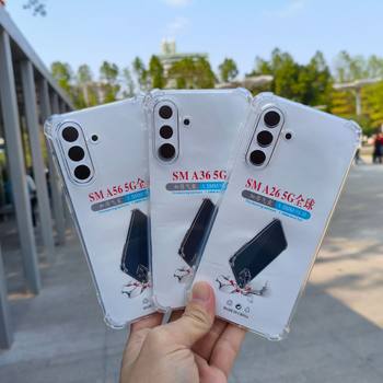 Four-corner anti-fall mobile phone case airbag transparent TPU for Samsung A56 5G/A26 5G/A36 5G/A16 5G
