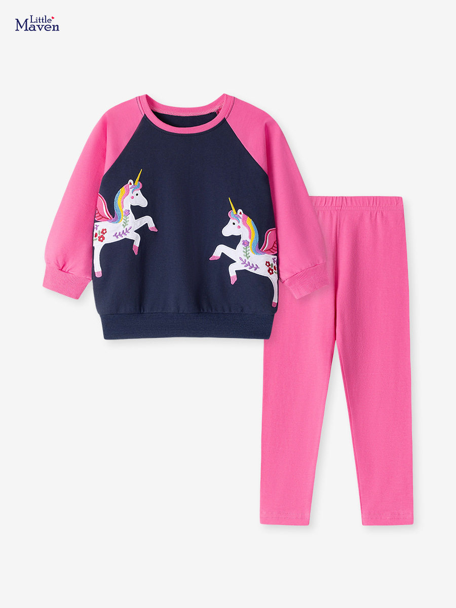 New Children's Clothing, Autumn Cartoon Kids' Set, Girls' Outfit, Source Factory Children's Clothing Wholesale