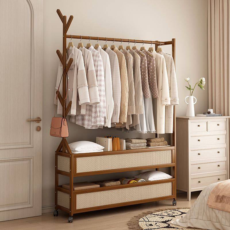 Clothes Rack Floor-Standing Vertical Simple Household Coat Rack Dormitory Indoor Clothes Drying Rack Rental House Bedroom Clothes Rack