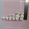 Small size plush toy mini 3.5-4.5 joint bear teddy bear black pure white accessories DIY decorations wholesale