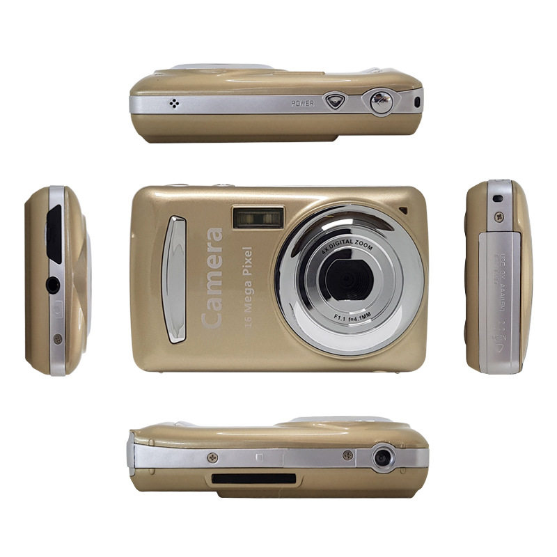 16 Million Pixel Ultra-Thin Card Camera Student High-Definition Photo and Video Digital Dv Cross-Border Dry Battery Model