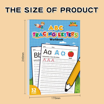 Cross-Border New Product 26 English Alphabet Practice Copybooks Italian Italic Word Uppercase and Lowercase Tracing Practice Paper Training