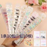 1 ушная палочка в упаковке из 10 штук, подходящая для поднятия проколотых ушей, серьги, женский антиблокирующий пластиковый темперамент, ушная палочка с индивидуальностью студентки, клей для ушных игл