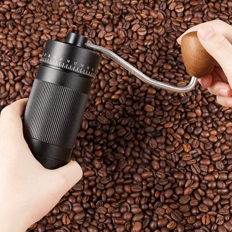 Foreign trade coffee bean manual grinder external adjustment thickness hand grinder coffee machine steel core outdoor hand grinder