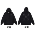 24 black of hooded sweatshirt