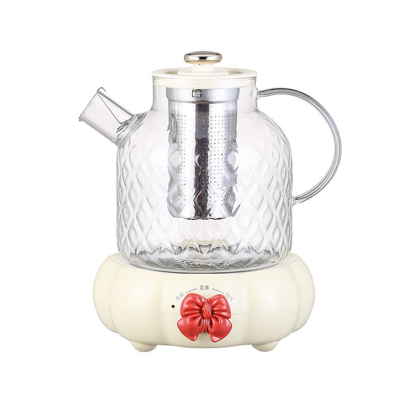 Multifunctional All-Glass Health Pot Household Split Tea Kettle Small Tea Kettle Constant Temperature Flower Teapot
