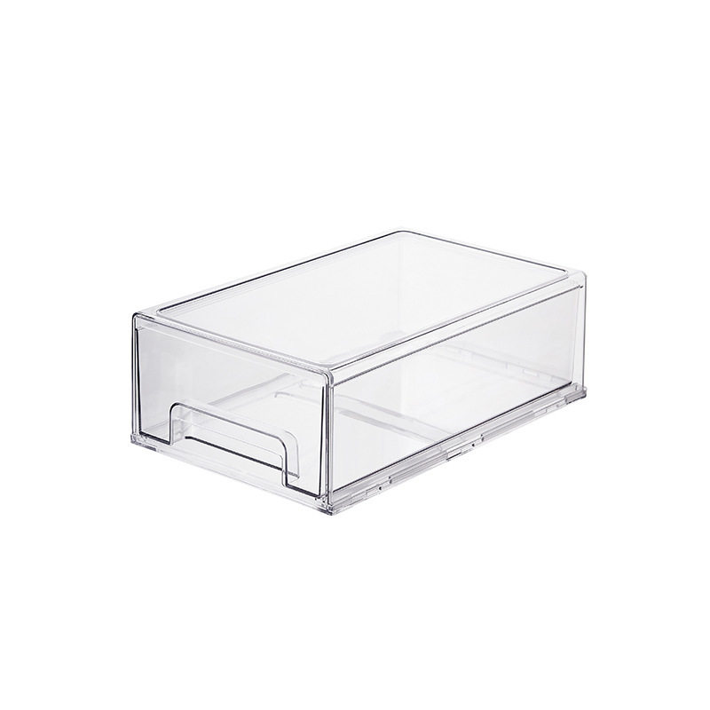 Refrigerator Storage Divider Storage Box Vegetable and Fruit Kitchen Preservation Box Transparent Organizer Storage Drawer Type for Home Use