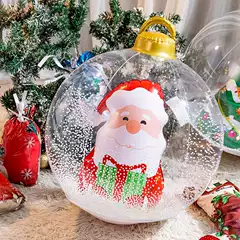 Cross Border 2024 Christmas Decoration Ball christmas Party Supplies Courtyard Christmas Hanging Ornaments Inflatable Christmas Ball
