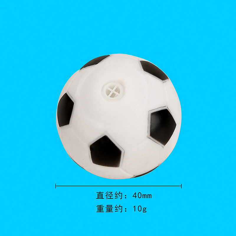 搪胶小足球儿童捏捏叫发声戏水玩具室内宝宝抓握玩具宠物游戏玩具