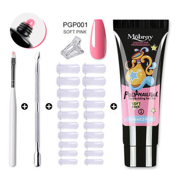 Nail Art Crystal Extension Gel Tool Set Quick Extension Crystal Model Gel Uv Phototherapy Gel Cross-Border Beauty