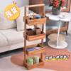 Simple solid wood multi-layer storage rack snack storage living room bathroom wooden multi-layer gap storage rack kitchen storage