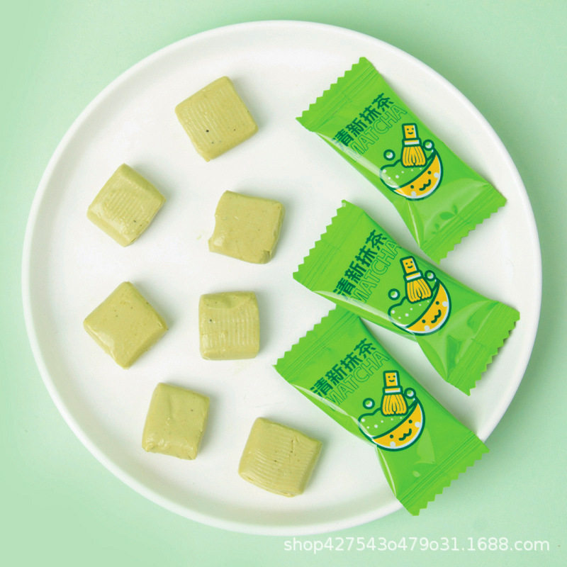 New Year's goods online celebrity matcha candy milk candy milk slices soft candy high-looking wedding candy casual snack reception candy