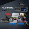 Cross-Border Best-Selling 4K High-Definition Night Vision Driving Recorder, Front and Rear Dual Recording Car Dvr Wifi Interconnection Gps Track
